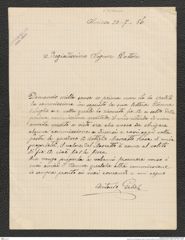 Nachlass Franz Steindachner, Brief von Antonio Gelich an Franz Steindachner (20.07.1886), Inv.Nr. 153.01, Seite 1